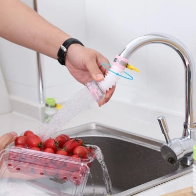Picture of 360 Rotation Kitchen Sink Faucet Extender Spouts Sprayers Shower Tap Water Purifier Nozzle Purifier Bubbler Water Saving Filter-The asia express-Multicolor