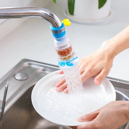 Picture of 360 Rotation Kitchen Sink Faucet Extender Spouts Sprayers Shower Tap Water Purifier Nozzle Purifier Bubbler Water Saving Filter-The asia express-Multicolor
