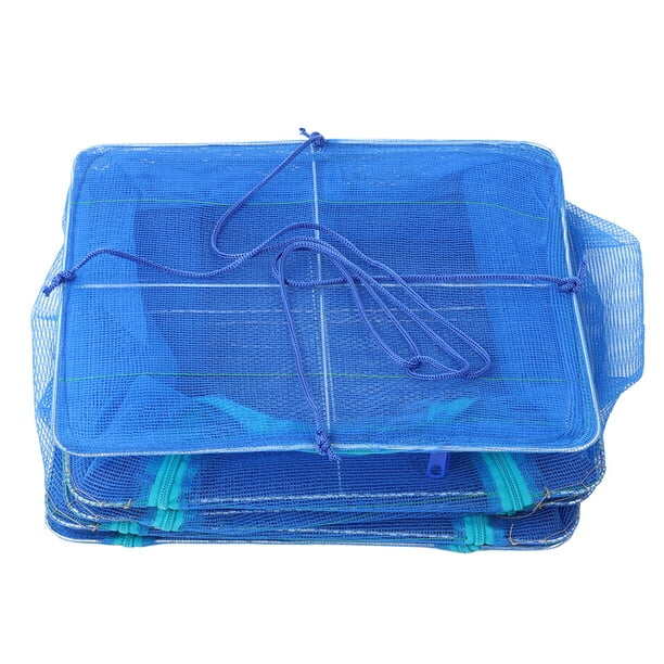 Picture of Foldable 4 Layers Food Drying Net  Rack Hanging Vegetable,Fish, Dishes Dryer Net dryer case 35 X 35 X 65cm PE Hanger food drying case-Blue