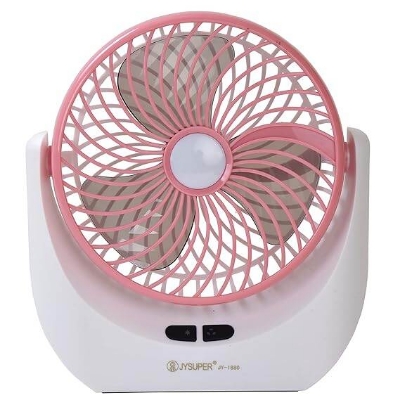Picture of JY-SUPER Rechargeable USB Mini Desktop Table Fan with LED Light – JY1880-Multicolor