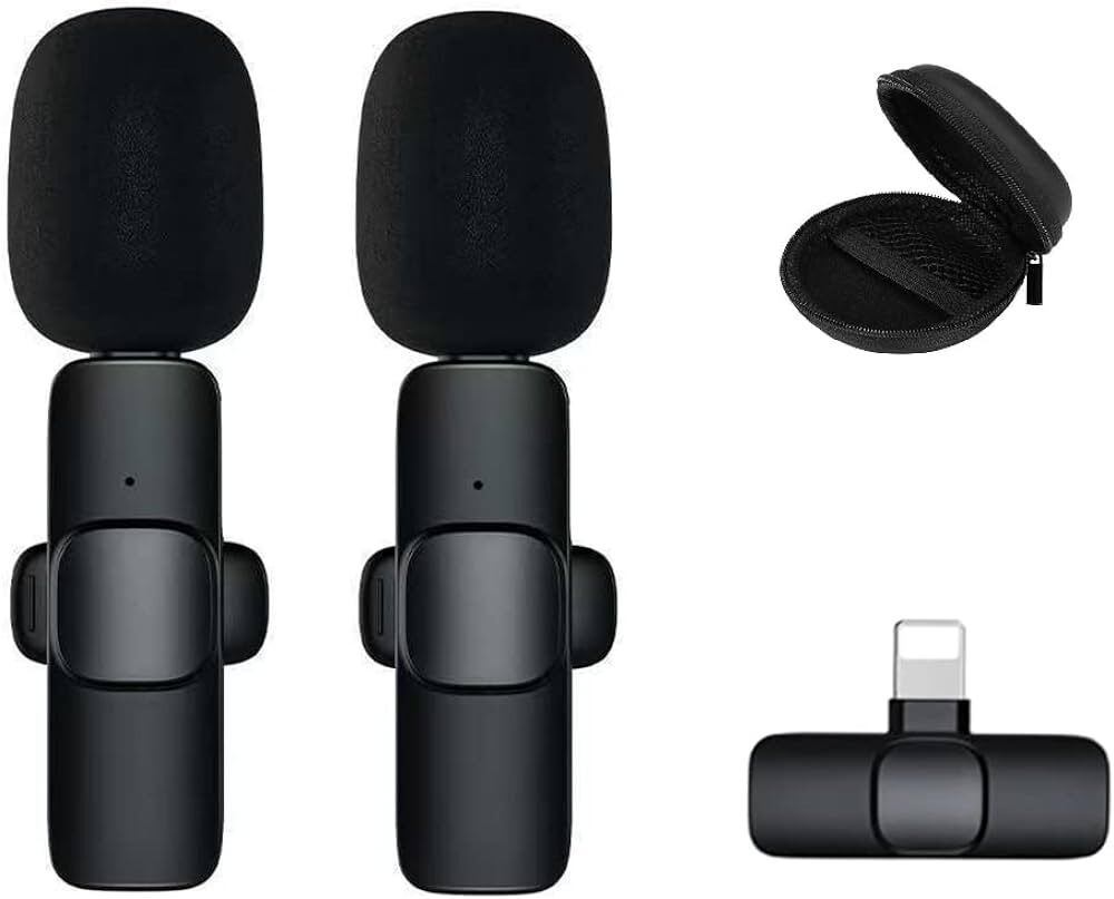 Picture of K8/k9/k35 Single microphone Wireless Lavalier Microphone Studio Gaming for Type-C PC Computer Professioanl Lapel Mic Live Broadcast Mobile Phone-Black