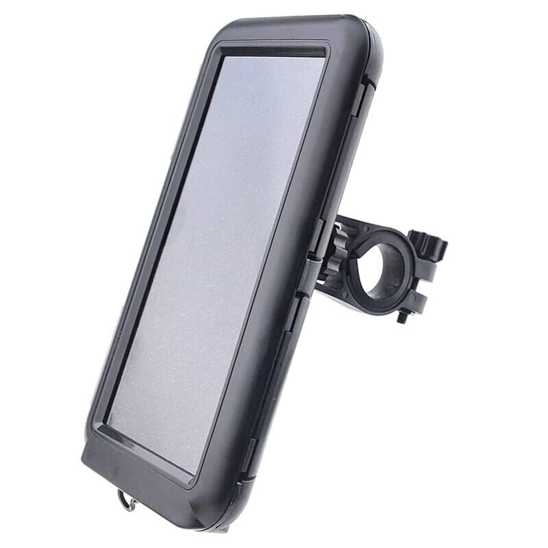 Picture of Bicycle Phone Holder Bike Motorcycle Handlebar Mobile Phone Stand Mount Waterproof Cell Phone Bracket Case-Black