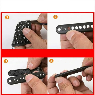 Picture of Special Telephone Number Anti-Lost Phone Number Key Ring Keychain for Car and Motorbike 1PCS PU Leather Braided Woven Rope Anti-Lost Keychain DIY Bag Pendant Key Chain Holder Key Car Trinket Keyring asia express-Multicolor