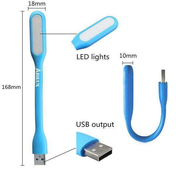 Picture of Mini Portable 5V 1.2W Super Bright Book Light Cheap Flexible Lamp For Laptop Bank For Power PC Computer Laptop Night Lighting-The Asia Express-Multicolor