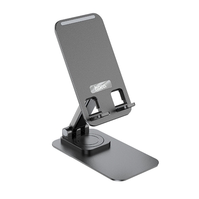 Picture of Desktop Universal Portable Aluminum Alloy Adjustable Phone Holder for Smartphones Office Work Home Tablet-Black