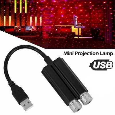 Picture of 1pcs LED Car Dome Light Galaxy Projector Night Light Adjustable USB Decoration Light Car Interior Light Starry Sky Night Light - Table Lamp-Asia Express-Black