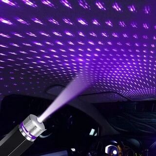 Picture of 1pcs LED Car Dome Light Galaxy Projector Night Light Adjustable USB Decoration Light Car Interior Light Starry Sky Night Light - Table Lamp-Asia Express-Black