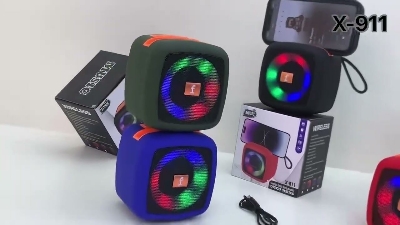 Picture of X-911 Wireless Portable Rechargeable Mini Disco Speaker Bluetooth, FM Radio, AUX, TF Memory Card Reader and USB Pen Drive-Asia Express