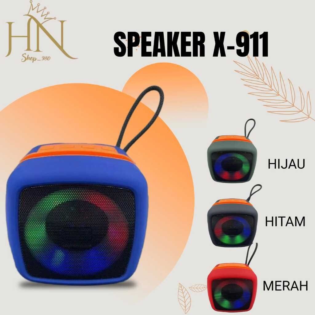 Picture of X-911 Wireless Portable Rechargeable Mini Disco Speaker Bluetooth, FM Radio, AUX, TF Memory Card Reader and USB Pen Drive-Asia Express