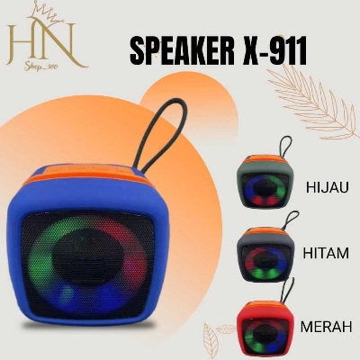 Picture of X-911 Wireless Portable Rechargeable Mini Disco Speaker Bluetooth, FM Radio, AUX, TF Memory Card Reader and USB Pen Drive-Asia Express