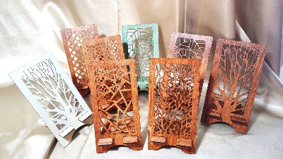 Picture of 1PCS New Wooden Phone Holder Stand Mobile Smartphone Support Tablet Stand-Multi design-Brown