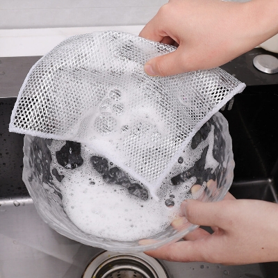 Picture of 3/5/10Pcs Magic Cleaning Cloth Kitchen Dishwashing Towel Metal Steel Wire Cleaning Rag For Dish Pot Cleaning Tools-The Asia Express-Dish Cloth & Towels-3pcs