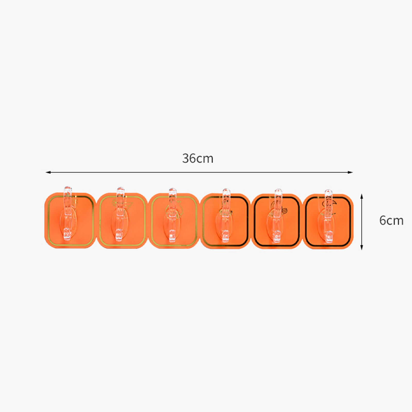 Picture of Wall Hook Easy Installation Strong Adhesive Towel Hook Key Organizer-Multicolor