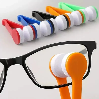 Picture of New Creative Two-side Glasses Brush Soft Microfiber Spectacles Cleaner Glasses Cleaner Rub Eyeglass Cleaning Brush Wiping Tool-Multicolor