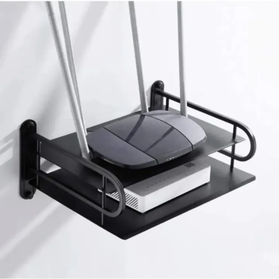 Picture of Metal Router Stand Router Storage Box Router Storage Wifi Router Storage Box-asia express-Black