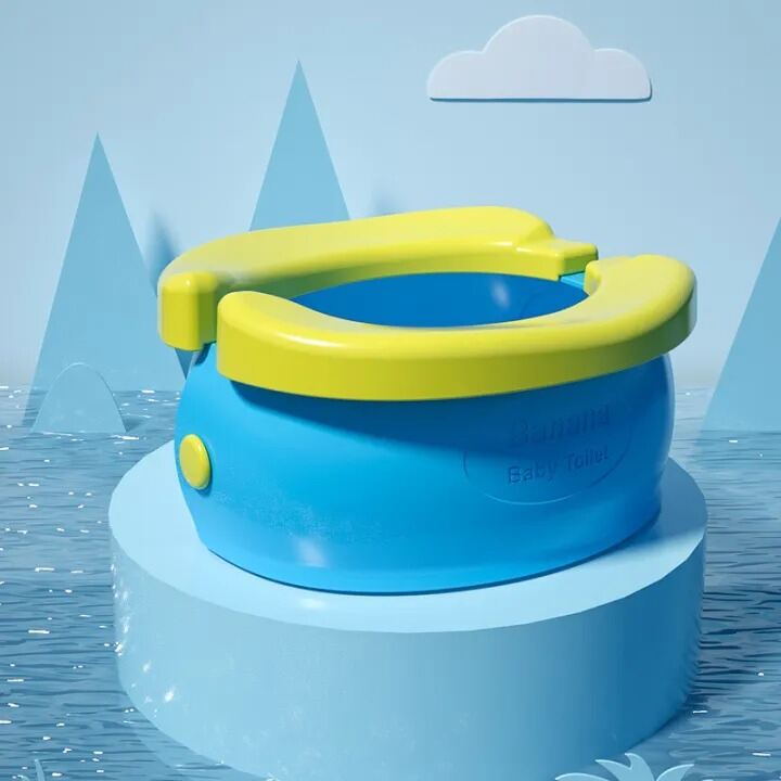 Picture of Travel Potty Baby Foldable Portable Toilet Seat, Training Toilet Seat for Boys Girls Toddler, Novelty Yellow Banana Baby Comfy WC Potty Chair-asia express
