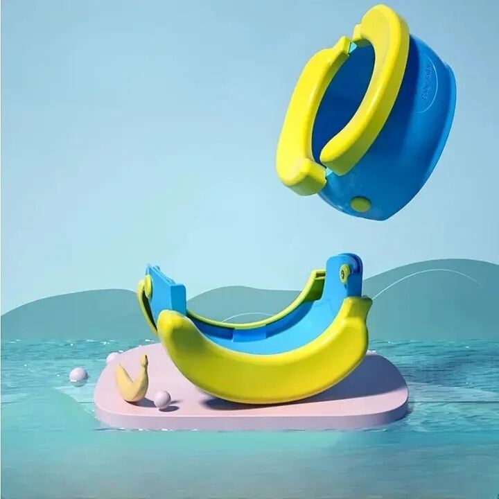 Picture of Travel Potty Baby Foldable Portable Toilet Seat, Training Toilet Seat for Boys Girls Toddler, Novelty Yellow Banana Baby Comfy WC Potty Chair-asia express