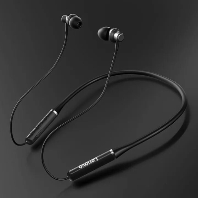 Picture of Lenovo HE05 earphones Magnetic Earbuds Bluetooth Headphones Sports Neckband Headset With Noise Cancelling mic-asia express-Black
