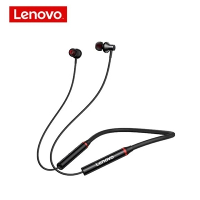 Picture of Lenovo HE05 earphones Magnetic Earbuds Bluetooth Headphones Sports Neckband Headset With Noise Cancelling mic-asia express-Black
