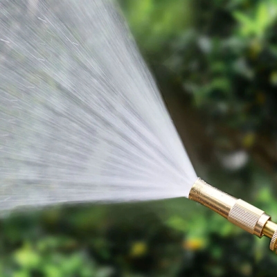 Picture of High Pressure Water Gun,Household Pure Copper,Direct Spray Gun,Flower Watering Tool Adjustable Pressure Washer water nozzle spray-Gold