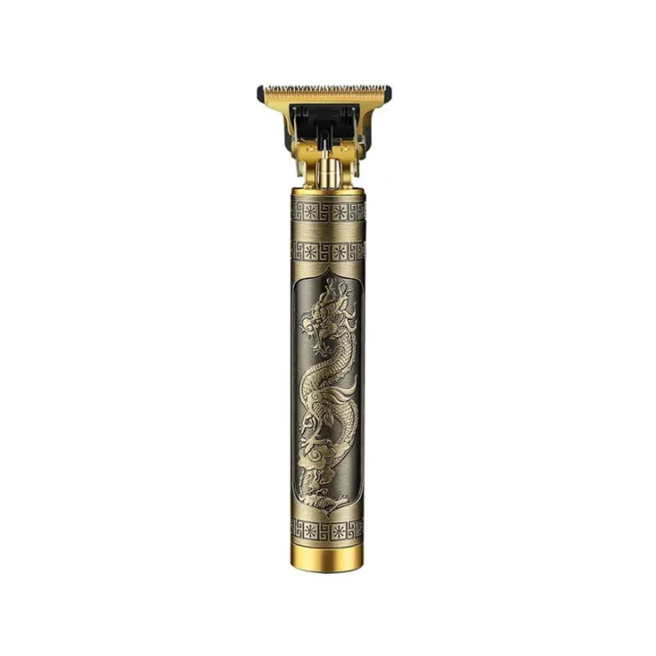 Picture of T9 Electric Hair Clipper Trimmer Hairdresser Aluminum Alloy Oil Shaving Head Electric Pusher Carving USB Hair Cutting Machine - Trimmer-Gold