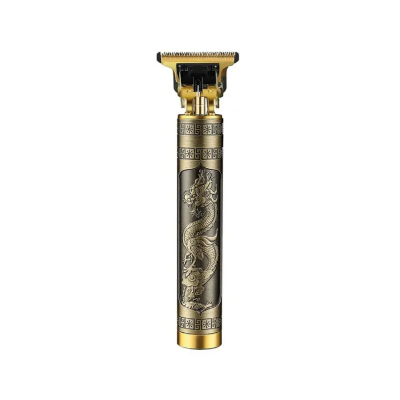 Picture of T9 Electric Hair Clipper Trimmer Hairdresser Aluminum Alloy Oil Shaving Head Electric Pusher Carving USB Hair Cutting Machine - Trimmer-Gold