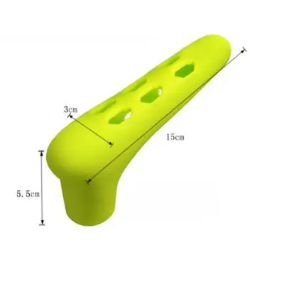 Picture of Door Handle Covers,Silicone Door Handle Glove Covers Door Knob Covers Anti-Slip Safety Door Lever Protectors with Anti-Collision Adhesive Strip for Flat Square Door Levers-Green