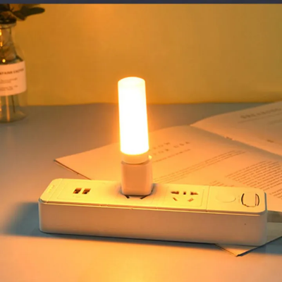 Picture of LED USB Atmosphere Light Flame Flashing Candle Lights Book Lamp for Power Bank Camping Lighting Cigarette Lighter Effect Light-Asia Express-Multicolor
