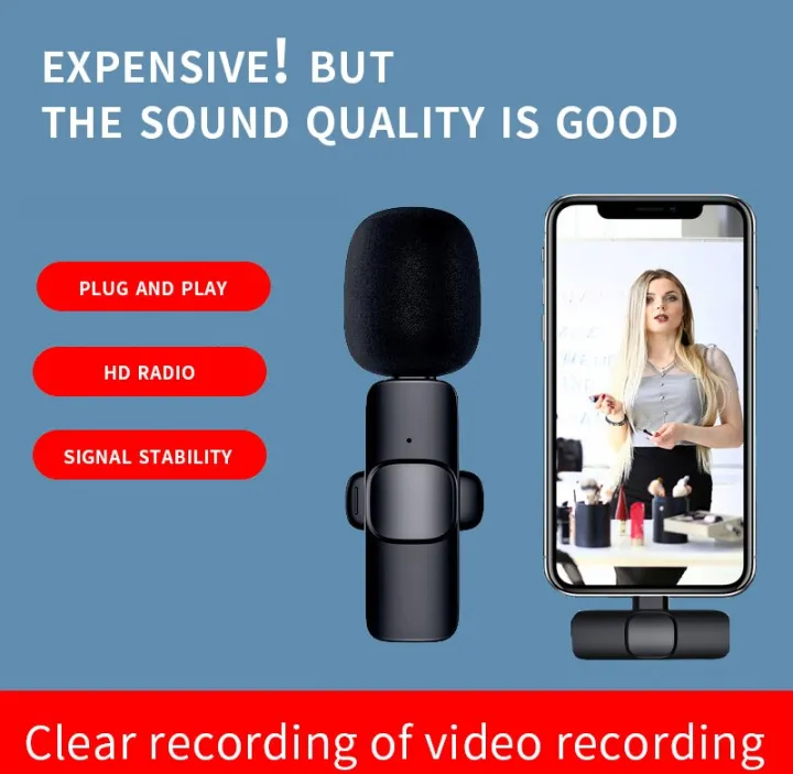 Picture of K9 Wireless Microphone (Type c)-The Asia Express-Black
