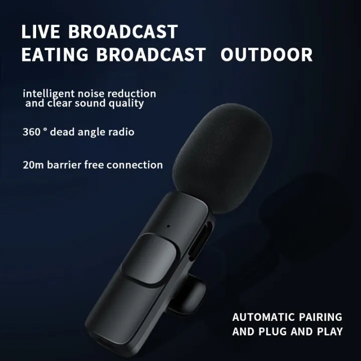 Picture of K9 Wireless Microphone (Type c)-The Asia Express-Black