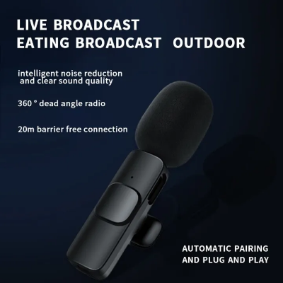 Picture of K9 Wireless Microphone (Type c)-The Asia Express-Black