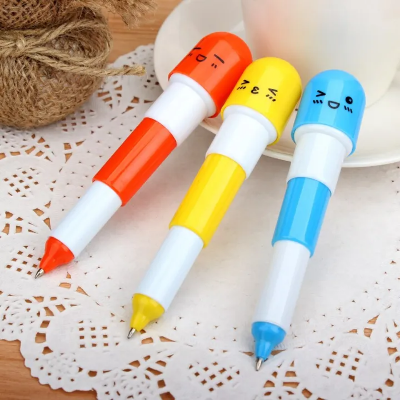 Picture of Cute Kawaii Blue Ink Creative Ball Ballpoint Pens Ballpen For Office School Writing Supplies Stationery-Multicolor