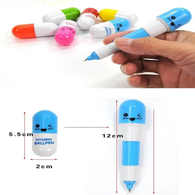 Picture of Cute Kawaii Blue Ink Creative Ball Ballpoint Pens Ballpen For Office School Writing Supplies Stationery-Multicolor