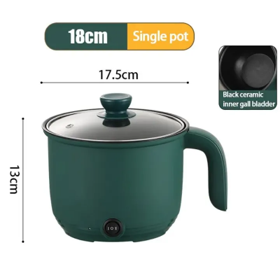 Picture of single layers/double layers 1.5L Capacity Mini Home Cooking Pot Multifunctional Rice Cooker Non Stick Pan Safety Material Potable Stockpot Utility Electrice-Asia Express