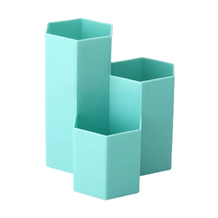 Picture of Hexagonal Make-Up Brush Storage Cosmetic Box Holder Office Table Organizer For Lipstick Pen Lipstick/Pen/Cosmetic Organizer - pencil bag-The asia express-Multicolor