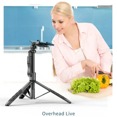 Picture of K28 Long Wireless Selfie Stick Tripod Stand Foldable Monopod With Remote shutter For Smartphones TIKTOK Shooting Live-Asia Express-Black
