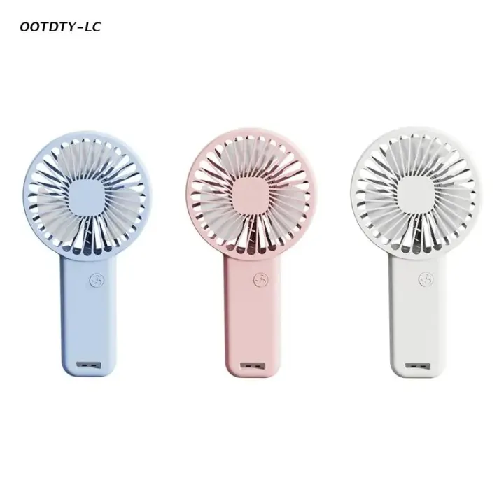 Picture of Portable Handheld Fan Small Cooling Fan USB Rechargeable Eyelash Fan Low Noise Dropship-Multicolor-asia express-Multicolor