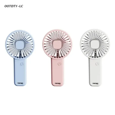 Picture of Portable Handheld Fan Small Cooling Fan USB Rechargeable Eyelash Fan Low Noise Dropship-Multicolor-asia express-Multicolor
