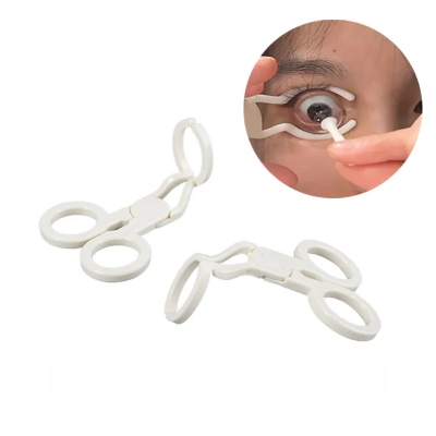 Picture of Asia Express Women Eye Care Contact Lenses Inserter Remover Plastic Soft Tip Tweezer Stick Wearing Tools Lens Accessories-The Asia Express-White