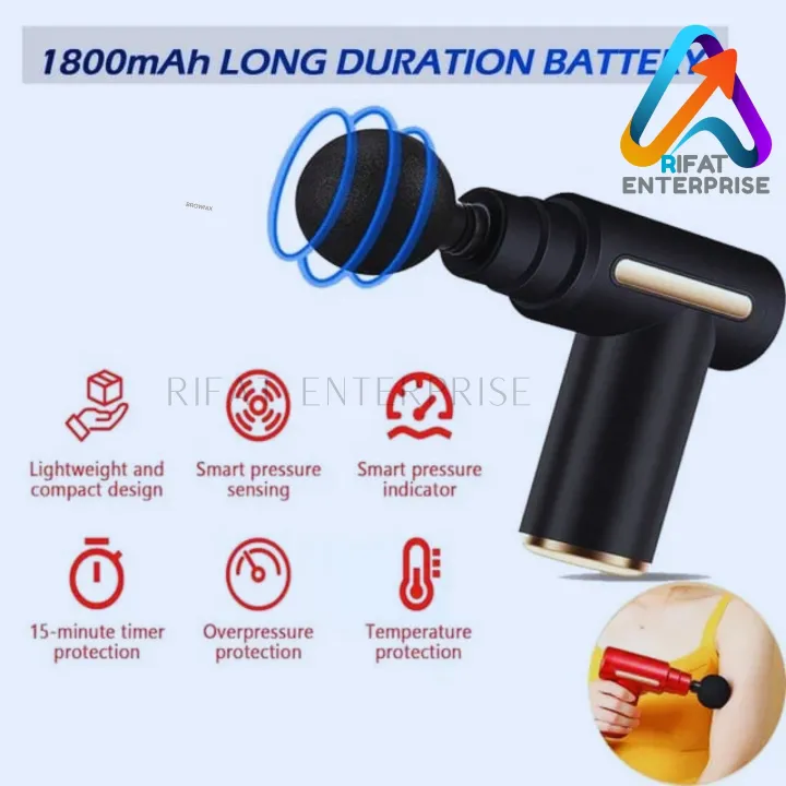 Picture of Body massage gun,Electric Vibration Body muscle massager Fascial Gun & Recovery device,fascia,body massage machine,Facial Body Massage Gun-The Asia Express-Multicolor