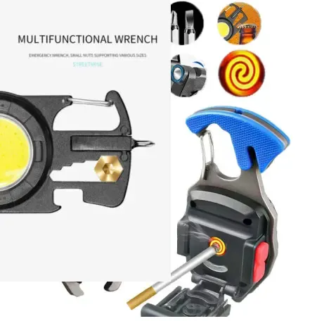 Picture of Stay Safe During Night Adventures With Mini Multifunction Portable Mountaineering Light-The Asia Express-Black
