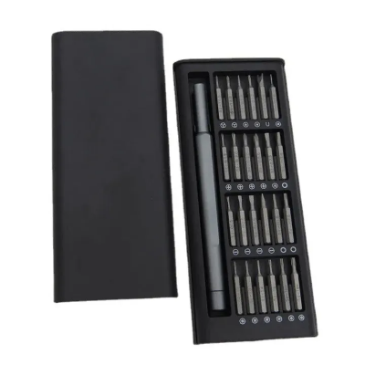 Picture of 24 in 1 Multifunctional Screwdriver Tool Set For Mobile Phone, Computer, Electronic Product repair, Camera Maintenance and Disassembly_The Asia Express-Black