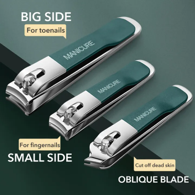 Picture of 4_piece nail manicure set stainless steel men and women professional nail clippers pedicure care tools_The Asia Express-Green