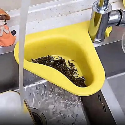 Picture of Kitchen Sink Filter Swan Drain Basket Garbage Filter Multifunctional Hanging Rack Shelf Strainer Sink Hanging Rack Accessories_ The Asia Express-Multicolor