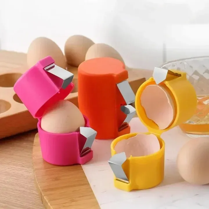 Picture of Egg Beater Opener Egg Shell Separation Tools Egg Cracker Portable Eggshell Opener Kitchen Baking Tools Kitchen Gadget_The Asia Expresss-Multicolor