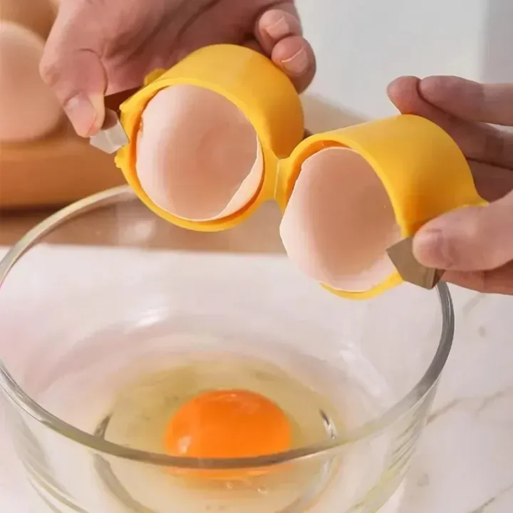 Picture of Egg Beater Opener Egg Shell Separation Tools Egg Cracker Portable Eggshell Opener Kitchen Baking Tools Kitchen Gadget_The Asia Expresss-Multicolor
