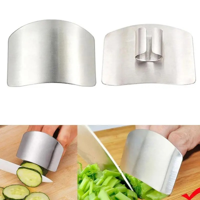 Picture of Stainless Steel vegetable cutter hand guard household finger Guard -kitchen finger Guard tool-The Asia Express-Silver