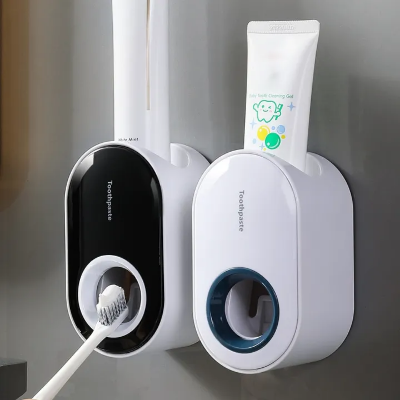 Picture of Automatic Toothpaste Dispenser Wall Mounted Toothpaste Squeezers Dust-proof Toothpaste Holder- The Asia Express