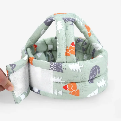 Picture of Baby Head Helmet Baby Toddler Anti-Collision Cap Adjustable Child Crashworthiness Soft Helmet Baby Head Soft Protection Artifact-The Asia Express-Multicolor