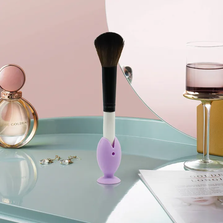 Picture of 3 pcs Tooth Brush Cover Caps Stand Cute Standing Portable Travel Toothbrush Head Cover Cute Fish Shape Silicone Suction Cup Toothbrush-The Asia Express-Multicolor
